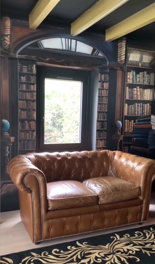 trompe l'œil bibliothèque Harr