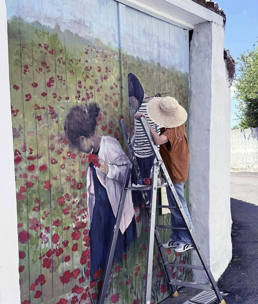 Fresque enfants extérieur
