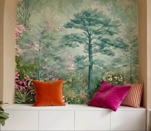 réalisation d'une fresque murale paysage - La baule