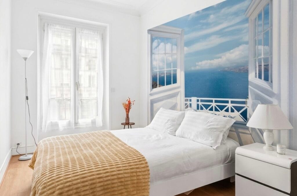 Trompe l'œil Fenêtre chambre Nice
