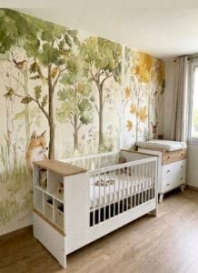 fresque au peinture baho chambre d'enfant Nantes